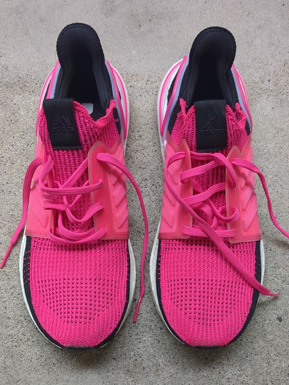 adidas Women Pink Knit Athletic Sneakers